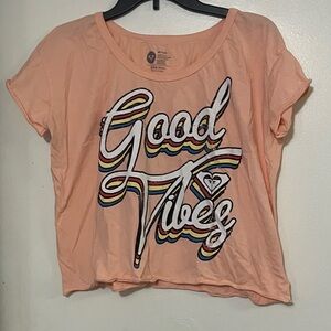 ROXY - Peach Graphic Tee - Good Vibes